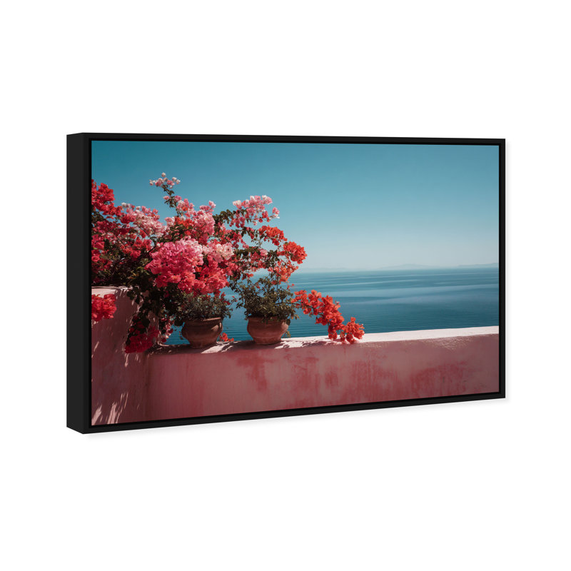 Roseate Horizon Print by Oliver Gal, 16"H x 11"W, Black Floater Frame