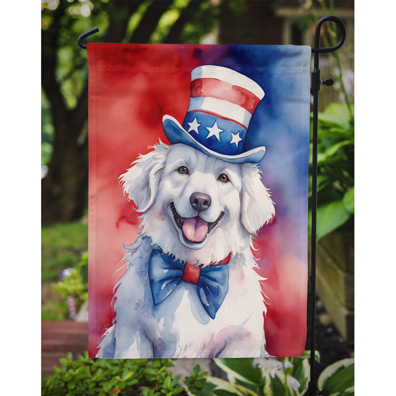 Drapeau patriotique du jardin américain, Kuvasz