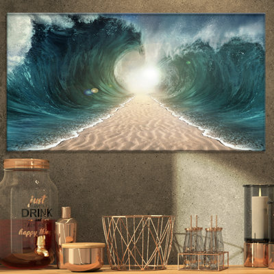 Reproduction d’art graphique sur toile tendue parted seas