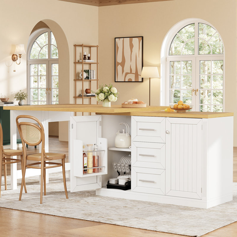 Kitchen Island, White