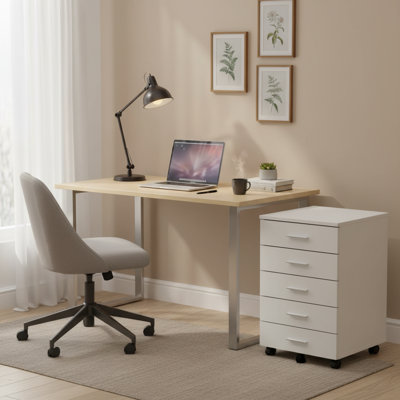 5 Drawers Filing Cabinet With Wheels