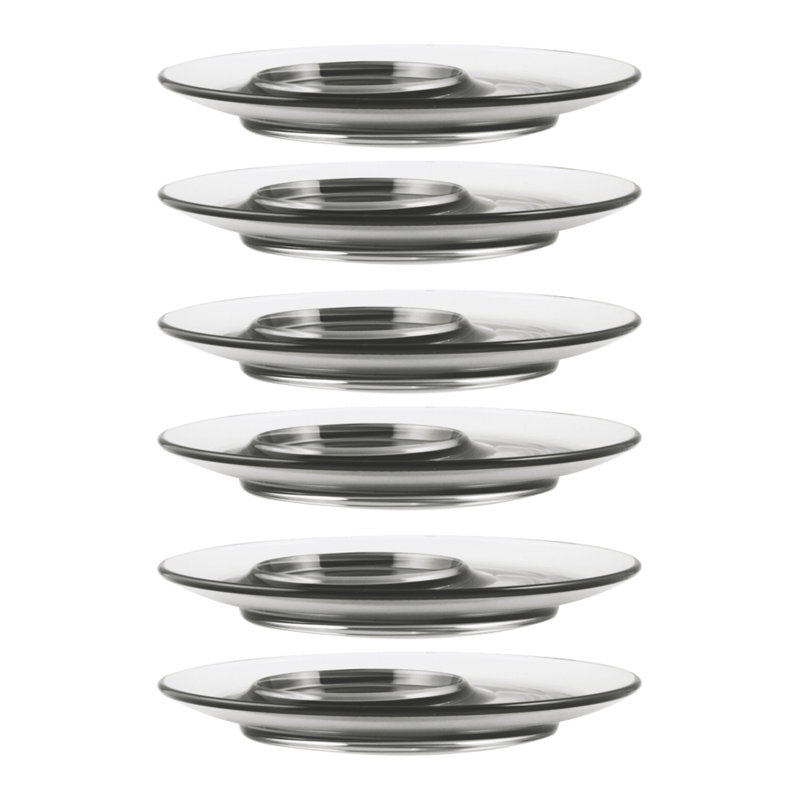 Polycarbonate Mug Coaster - 6 Pieces, Clear