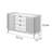 Multifunction Rattan Weaving Sideboard Cabinet