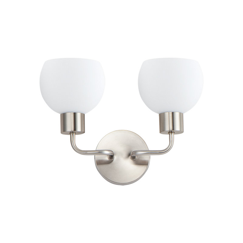 Stackpole Steel Armed Sconce, Satin Nickel