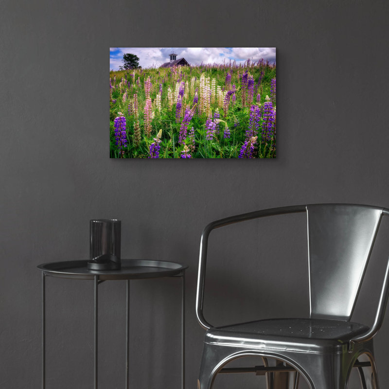 «Spring Blooms In Maine» par Rick Berk, art mural en verre acrylique, H 16 po x l 24 po x P 0,2 po