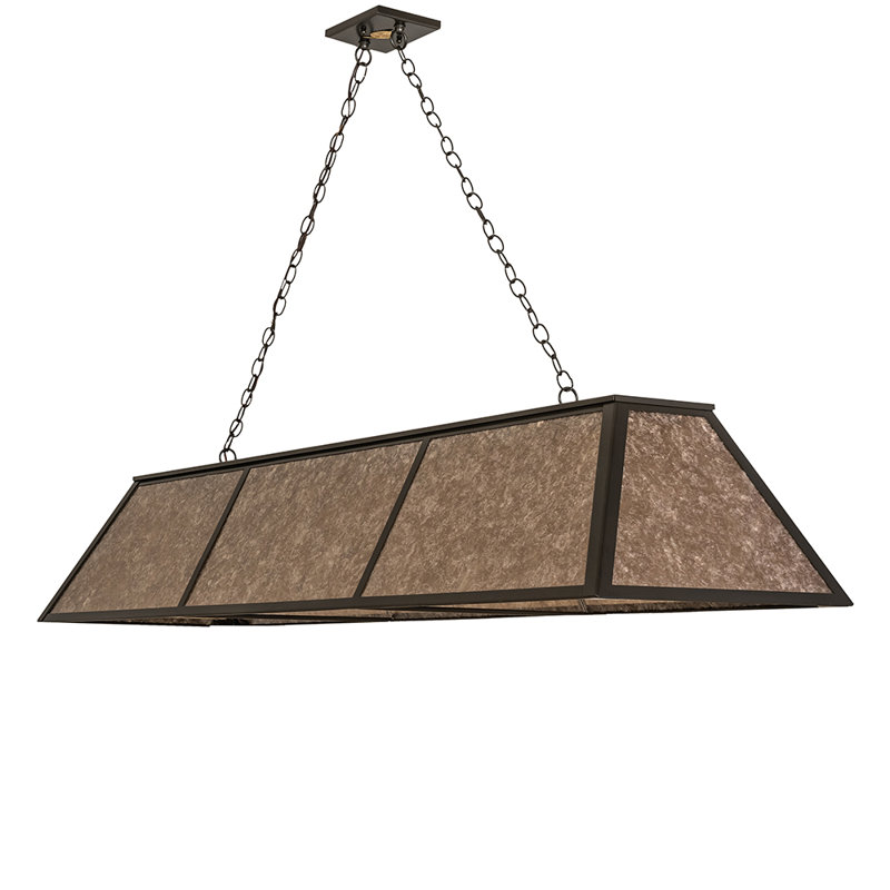 Rustic Lodge 6 - Light Pendant, Brown, 47" H x 70" W x 17" D
