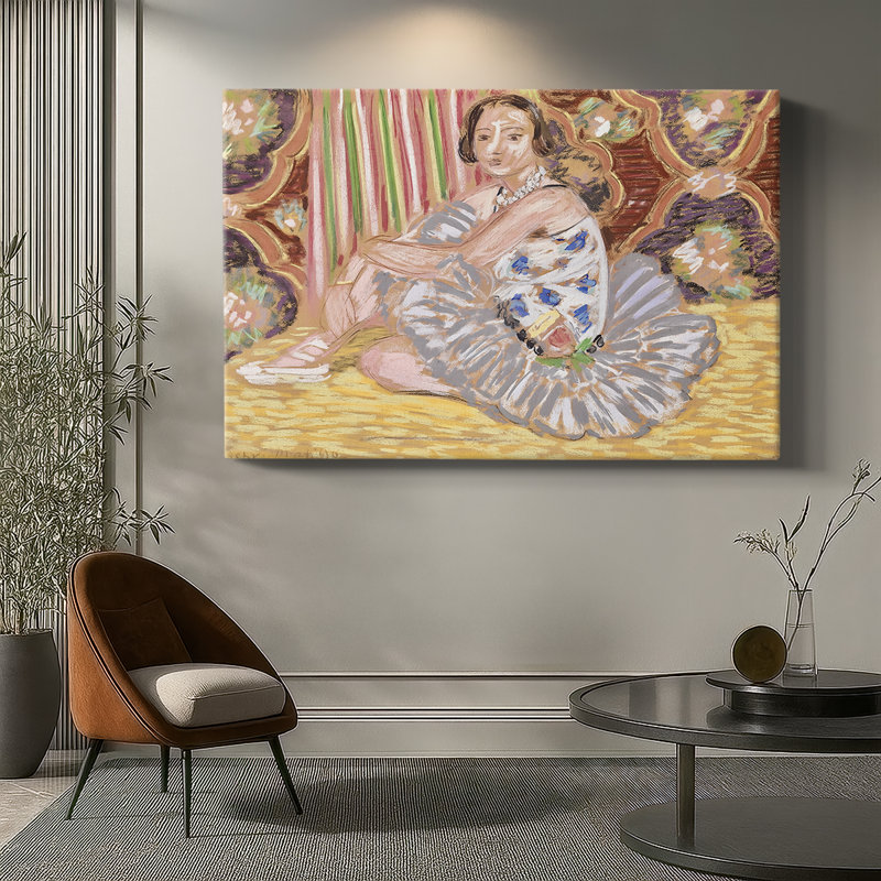 Henri Matisse "Danseuse assise" - art mural de qualité musée, 32 x 48