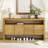 Sable 60" Buffet Table with Storage Cabinets & Open Shelves-1116656972