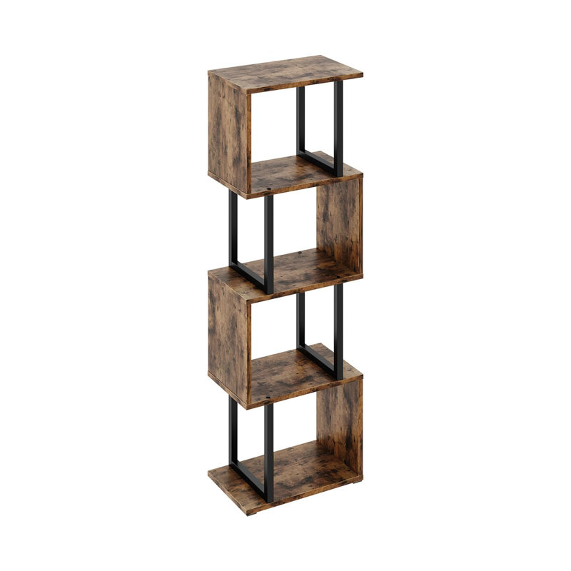 117cm H x 38cm W Standard Bookcase, Rustic Brown