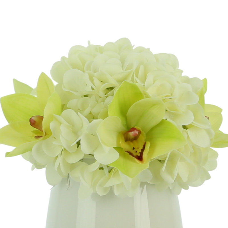 Hydrangea And Cymbidium Floral Arrangement