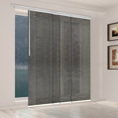 4-Panel Single Rail Panel Track Extendable 48"-88"W, Panel width 23.5"