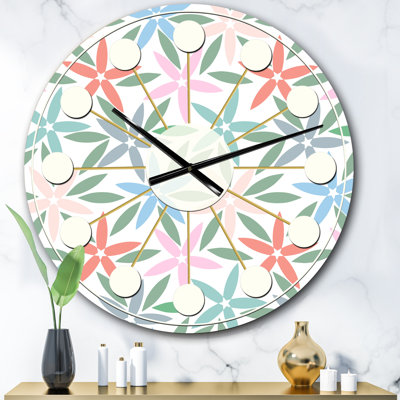 Horloge murale rétro Mid-Century