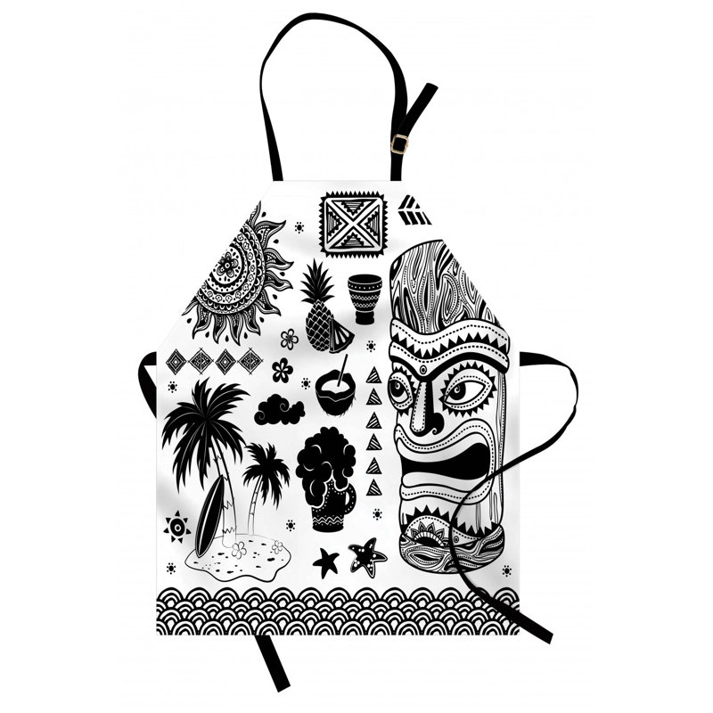 Tablier de bar tiki