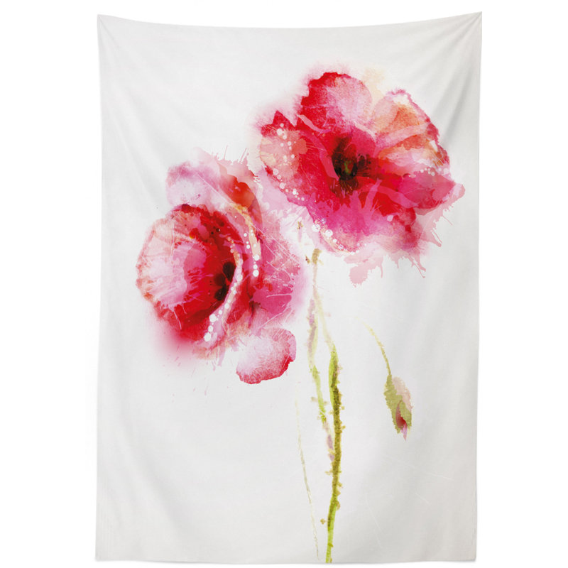 Flower Tablecloth, 70" L x 52" W
