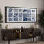 «Abstract Botanical Blue Botanical Elegant Floral», reproduction d'art sur toile-98041924-111665102