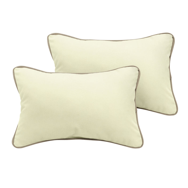 Coussin Sunbrella, H 13 po x l 20 po, Brun