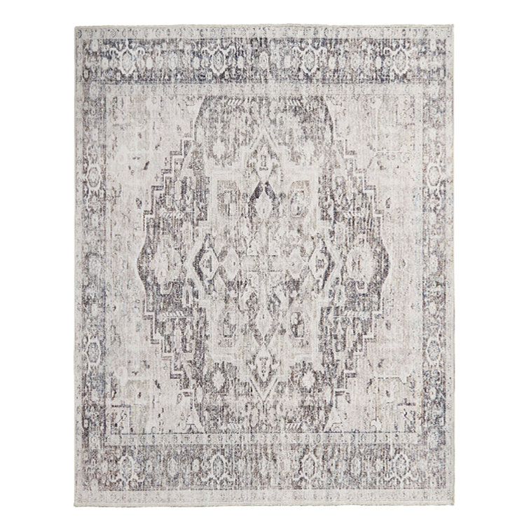 Chenille Mashine Washable Oriental Indoor Arae Rug with Non-Slip Backing for Bedroom Living Room Kitchen Entryway