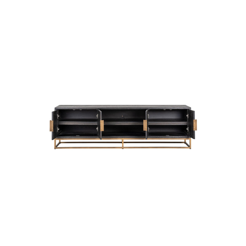 Blackbone Media Console, Black/Gold, 79"