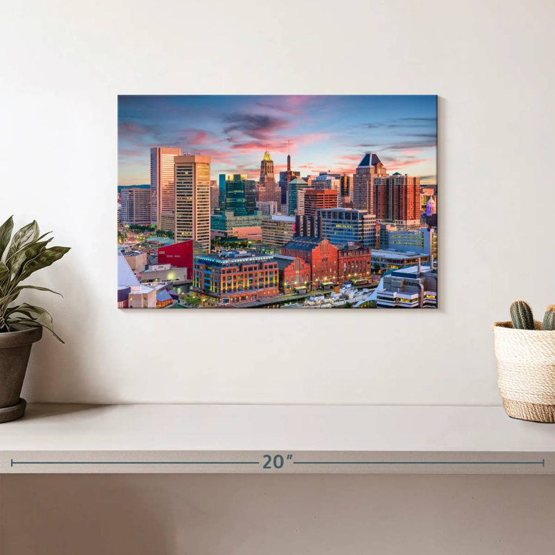 Sireci Baltimore Sunset, 8" H x 12" W