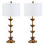 Lani Leaf Metal Table Lamp Set