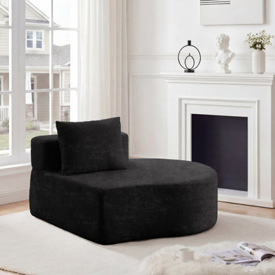 Canapé modulaire rond gauche rembourré