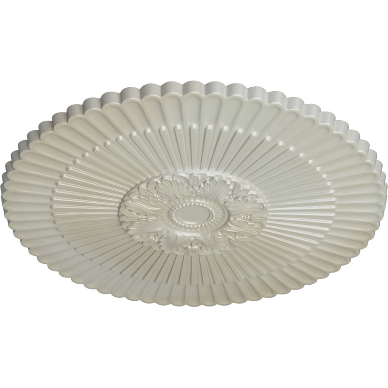 Endurathane Nexus Ceiling Medallion, 41"OD x 1 5/8"P Fits Canopies up to 7 1/4"), Hand-Painted Flash Blue Finish, Flash Blue