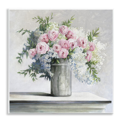 Douces roses roses, art mural Dogwood