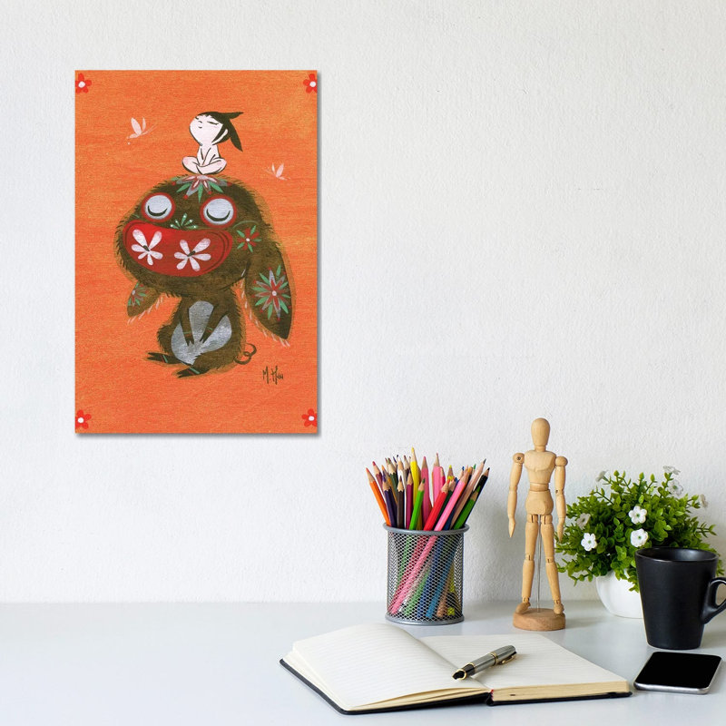 Piggy Hope by Martin Hsu - Wrapped Canvas Print, 20.32 cm H x 30.48 cm W