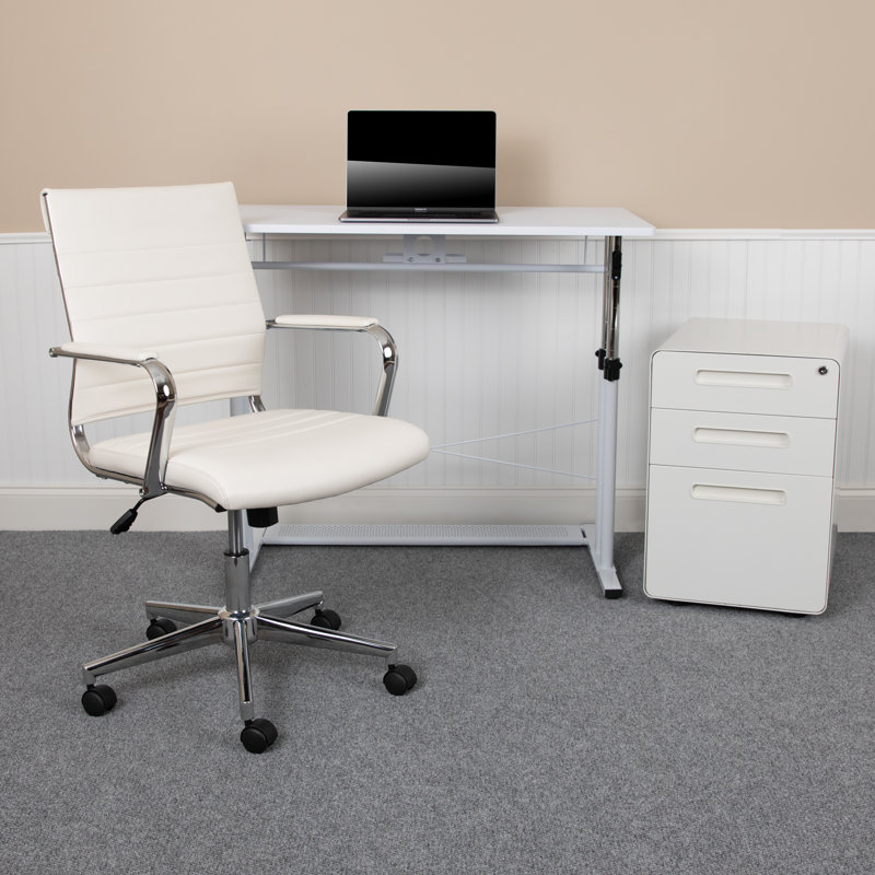 Ensemble de bureau ergonomique, chaises et classeurs Nisa