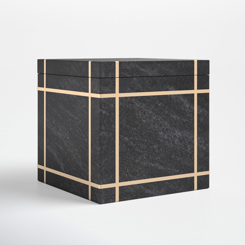 Odonna Marble Bathroom Storage Container