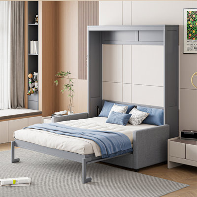 Full Size Murphy Bed Wall Bed With Cushion