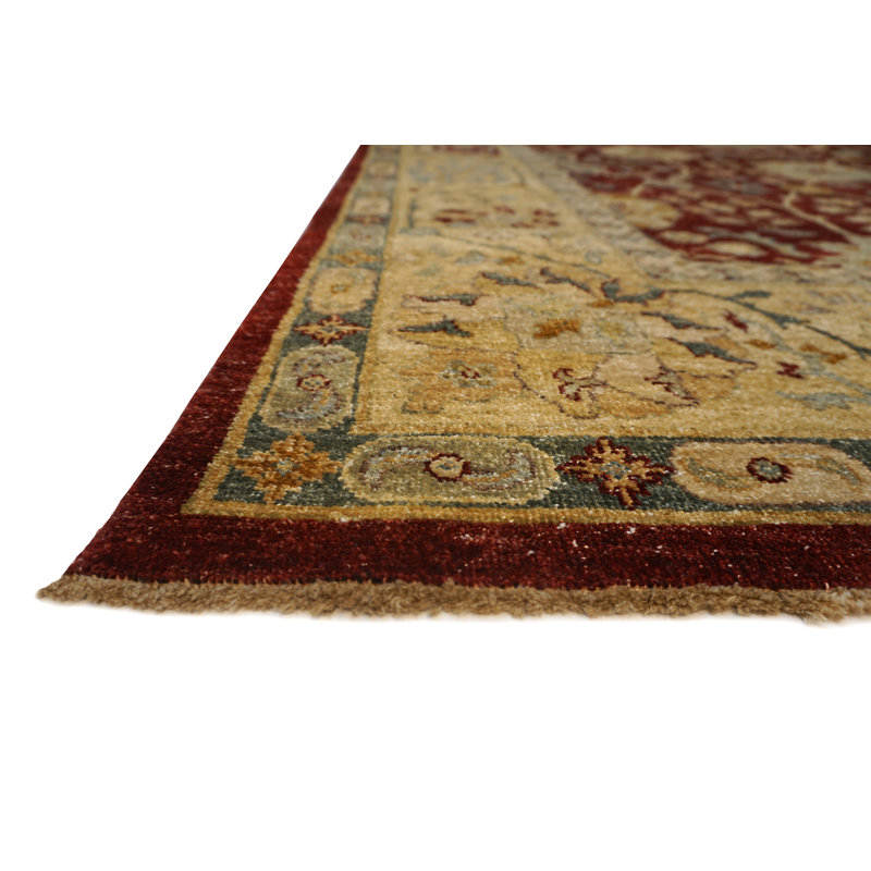 International Hand Knotted Wool Area Rug, Rectangle 9' x 12'