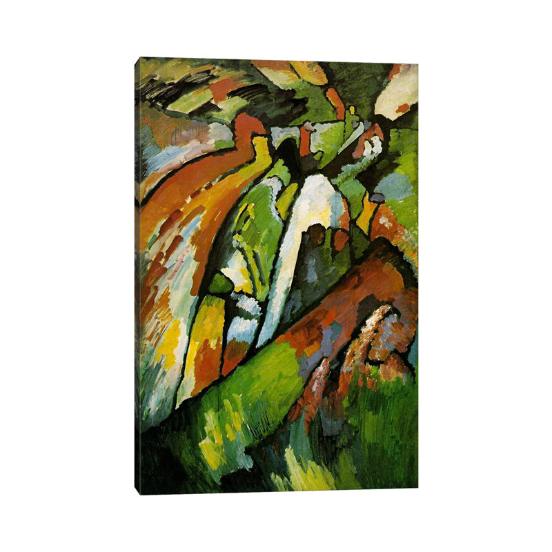 Improvisation 7 by Wassily Kandinsky - Wrapped Canvas Painting, 66.04 cm H x 45.72 cm W x 1.91 cm D