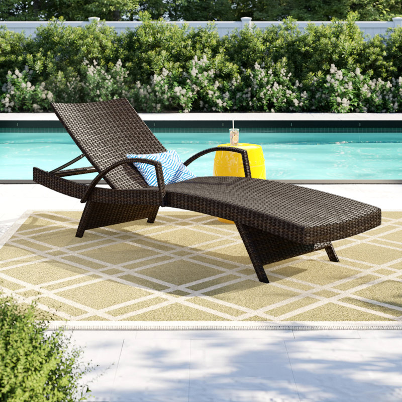 Billur 79.25'' Long Reclining Single Chaise, Brown, 1