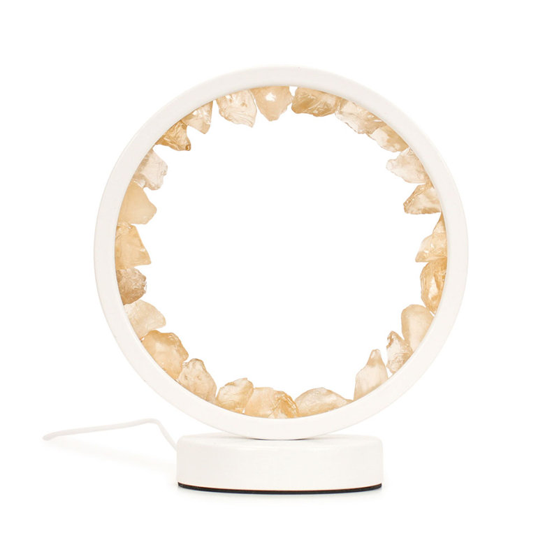 Cassietta Crystal Novelty Lamp, White