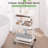 Utility Cart with Wheels,Metal Cart,3 Tier Rolling Cart With Drawer & Table Top,Bathroom Cart,Salon Trolley Cart,Kitchen Storage Cart-98269761