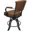 Vinyle brun pacane sur fond gris - assise 24 po-1649222774
