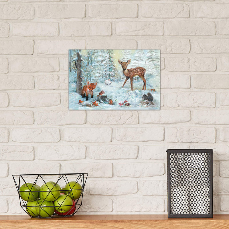 Into The Woods - Wrapped Canvas Painting, 20.32 cm H x 30.48 cm W