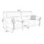 Canapé modulaire beige en cuir véritable