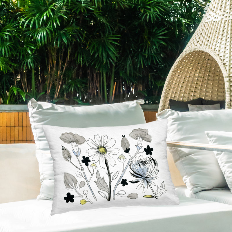 Coussin d'extérieur imprimé Simple Designn