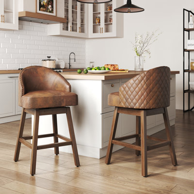Nivelles Swivel Upholstered Counter Stool