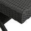 2 pièces de chaise longue Pe en gris - Profitez des moments de patio confortables, du dossier réglable, des pieds pliables pour le rangement et pour économiser de l'espace, pour plus de confort, d'organisation et de transport, aucun assemblage requis