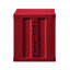 Table de chevet à finition rouge avec USB-118033258