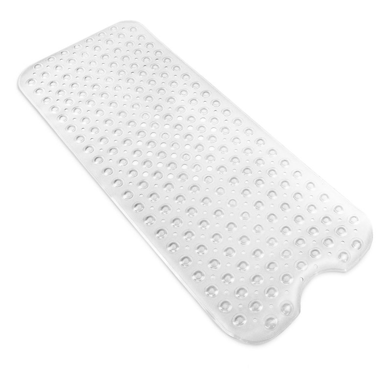 Synthetic Non-Slip Shower Mat, White