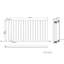 Shonta Horizontal Single Flat Panel Radiator-871738770-871862445