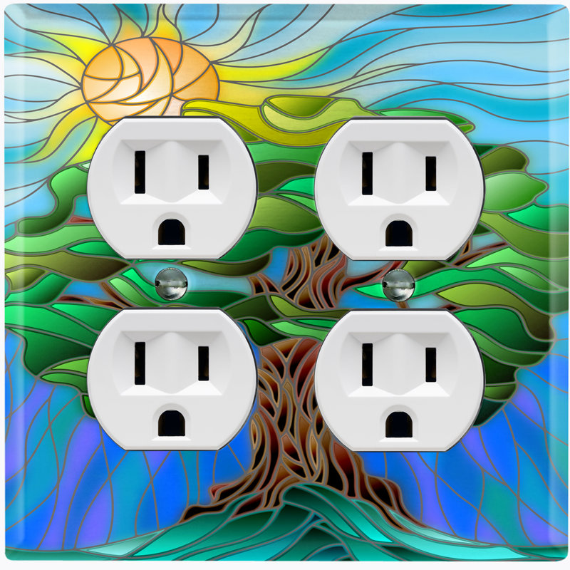 Landscape & Nature 2 - Gang Duplex Outlet Standard Wall Plate