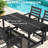 HDPE Patio Dining Table  With Umbrella Hole-2054109342