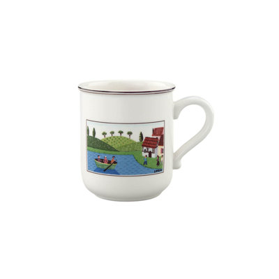 Villeroy & Boch Design Naif 10 Oz. Boaters Mug In Blue;white;green