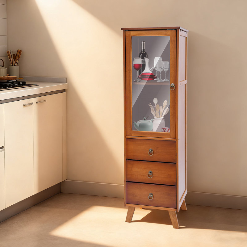 Armoire à linge en rotin Dinuba