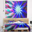 Tapisserie florale de fleurs bleues-28497398